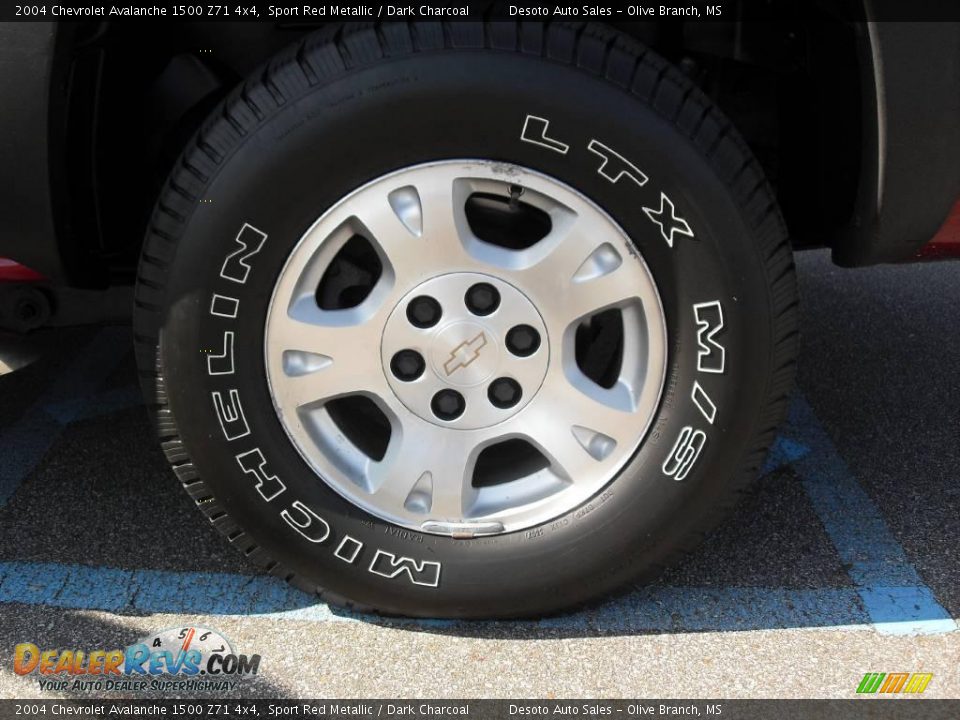 2004 Chevrolet Avalanche 1500 Z71 4x4 Sport Red Metallic / Dark Charcoal Photo #19