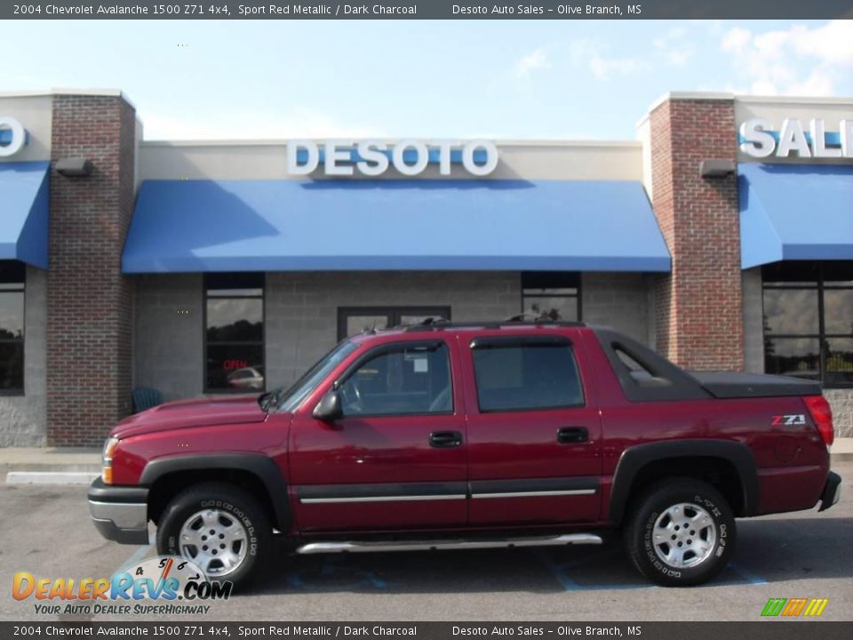 2004 Chevrolet Avalanche 1500 Z71 4x4 Sport Red Metallic / Dark Charcoal Photo #22
