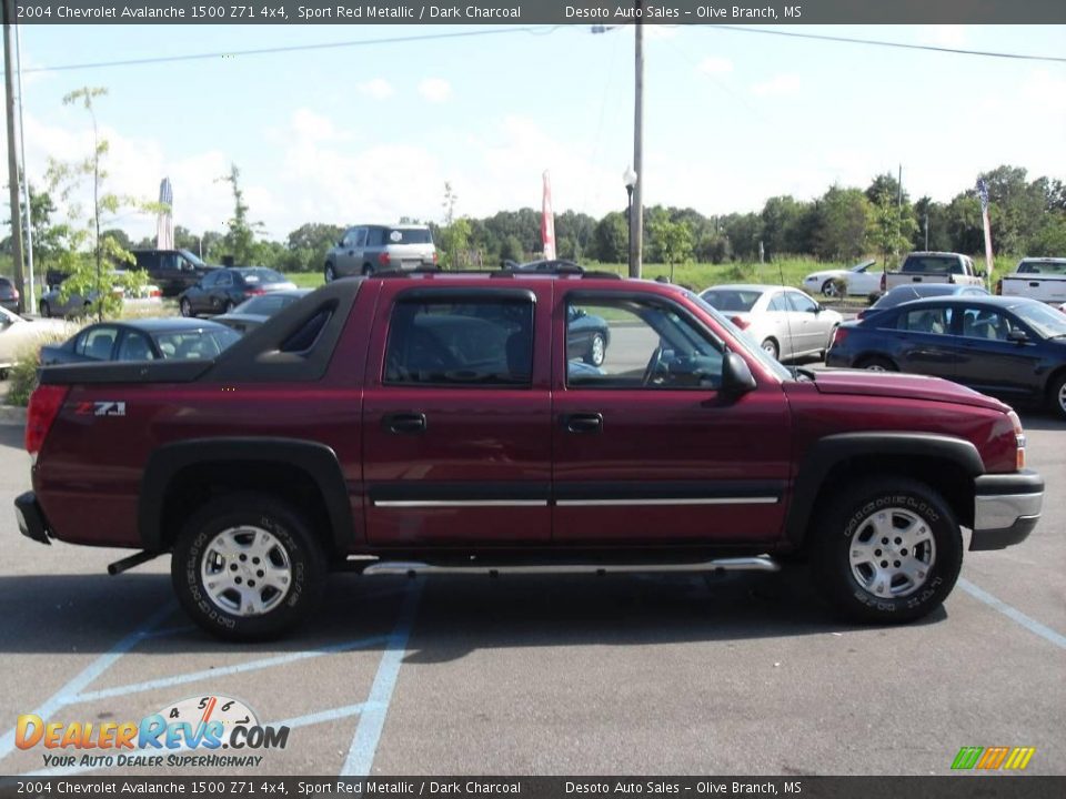 2004 Chevrolet Avalanche 1500 Z71 4x4 Sport Red Metallic / Dark Charcoal Photo #26