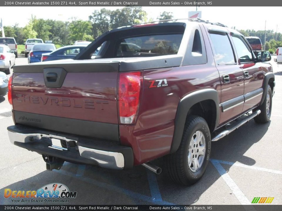 2004 Chevrolet Avalanche 1500 Z71 4x4 Sport Red Metallic / Dark Charcoal Photo #27