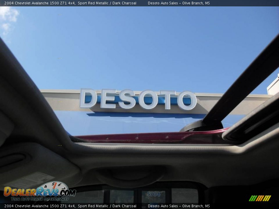 2004 Chevrolet Avalanche 1500 Z71 4x4 Sport Red Metallic / Dark Charcoal Photo #34