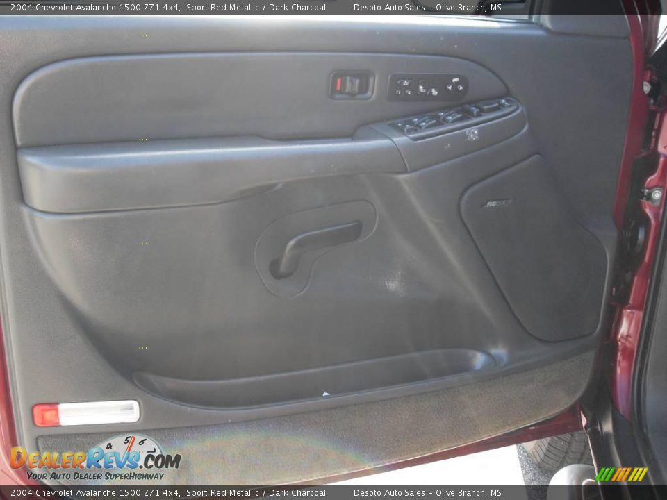 2004 Chevrolet Avalanche 1500 Z71 4x4 Sport Red Metallic / Dark Charcoal Photo #35