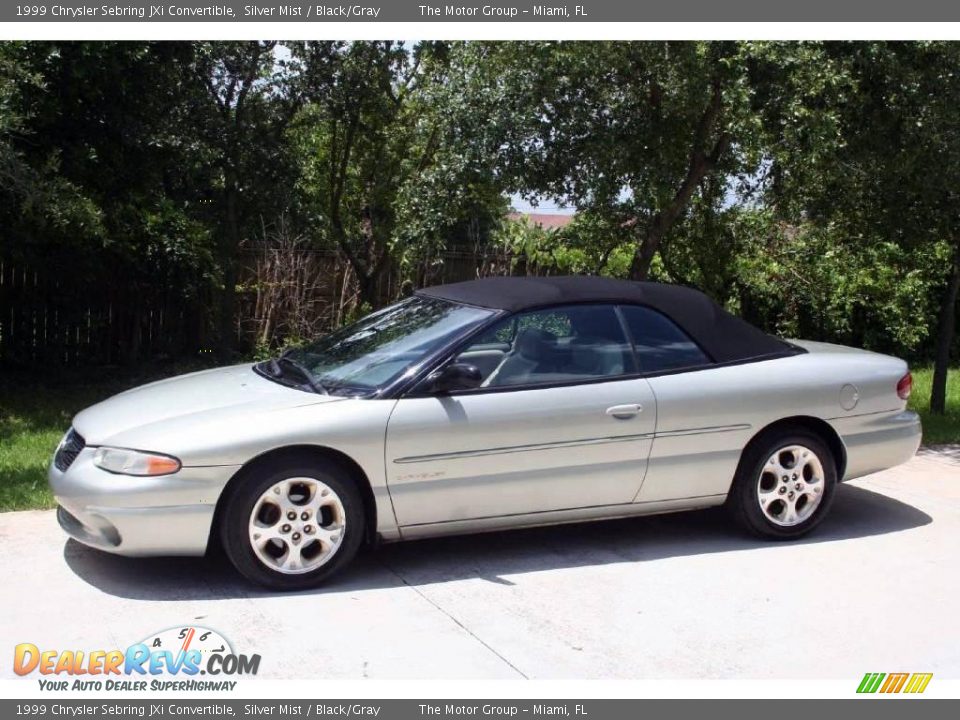 1999 Chrysler Sebring JXi Convertible Silver Mist / Black/Gray Photo #2