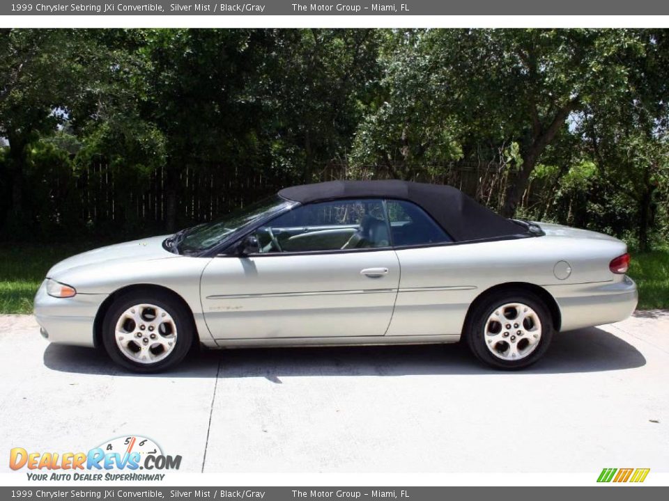 1999 Chrysler Sebring JXi Convertible Silver Mist / Black/Gray Photo #3