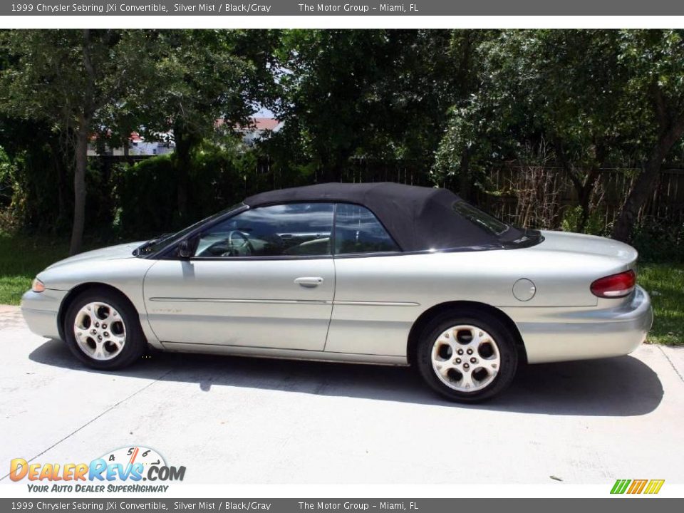 1999 Chrysler Sebring JXi Convertible Silver Mist / Black/Gray Photo #4