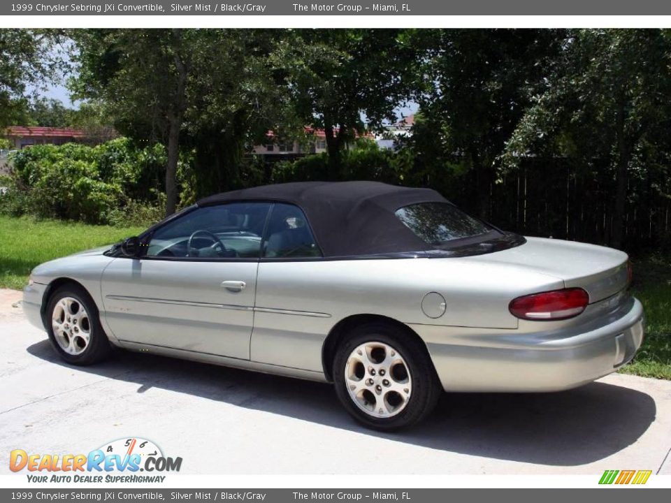 1999 Chrysler Sebring JXi Convertible Silver Mist / Black/Gray Photo #5