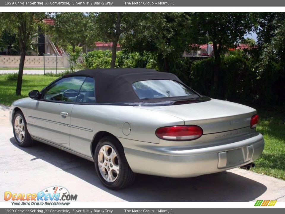 1999 Chrysler Sebring JXi Convertible Silver Mist / Black/Gray Photo #6
