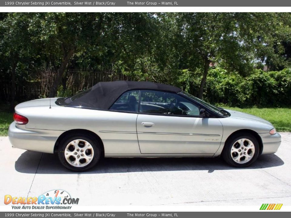 1999 Chrysler Sebring JXi Convertible Silver Mist / Black/Gray Photo #10