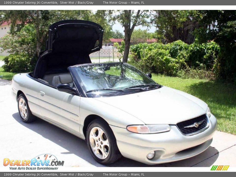 1999 Chrysler Sebring JXi Convertible Silver Mist / Black/Gray Photo #15