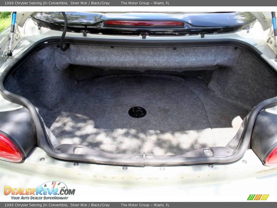 1999 Chrysler Sebring JXi Convertible Silver Mist / Black/Gray Photo #17