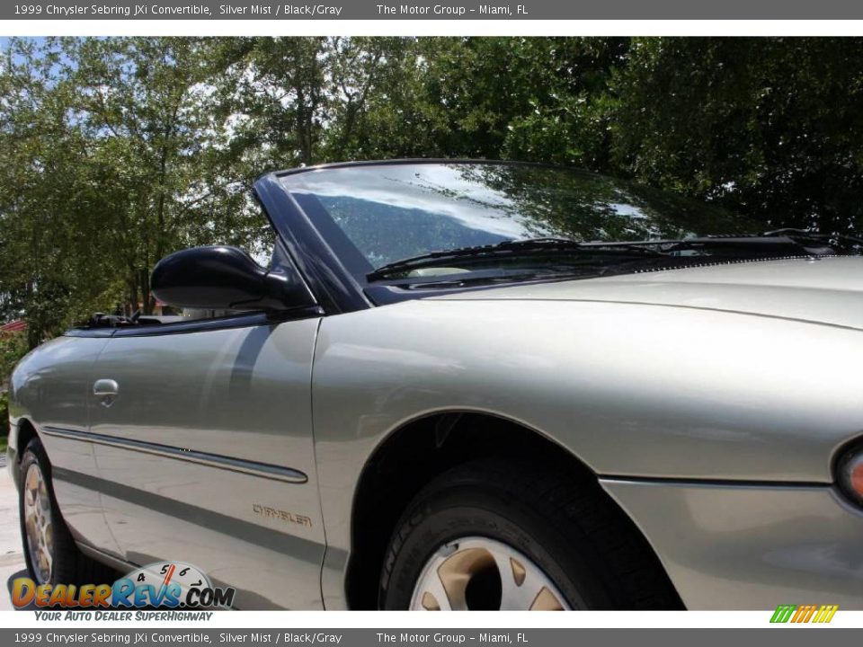 1999 Chrysler Sebring JXi Convertible Silver Mist / Black/Gray Photo #19