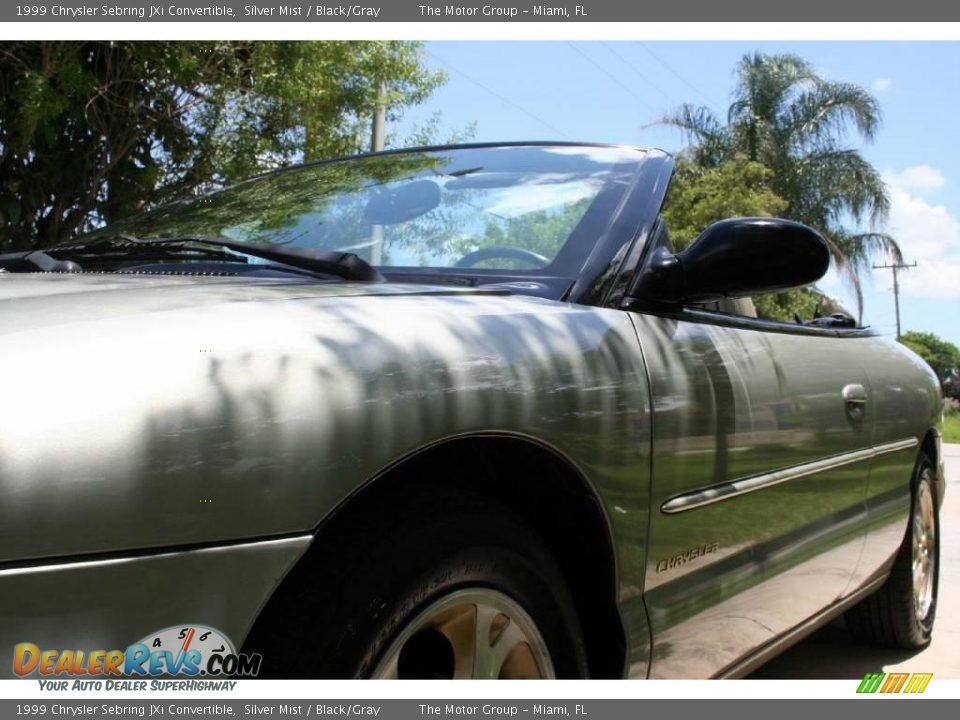 1999 Chrysler Sebring JXi Convertible Silver Mist / Black/Gray Photo #20