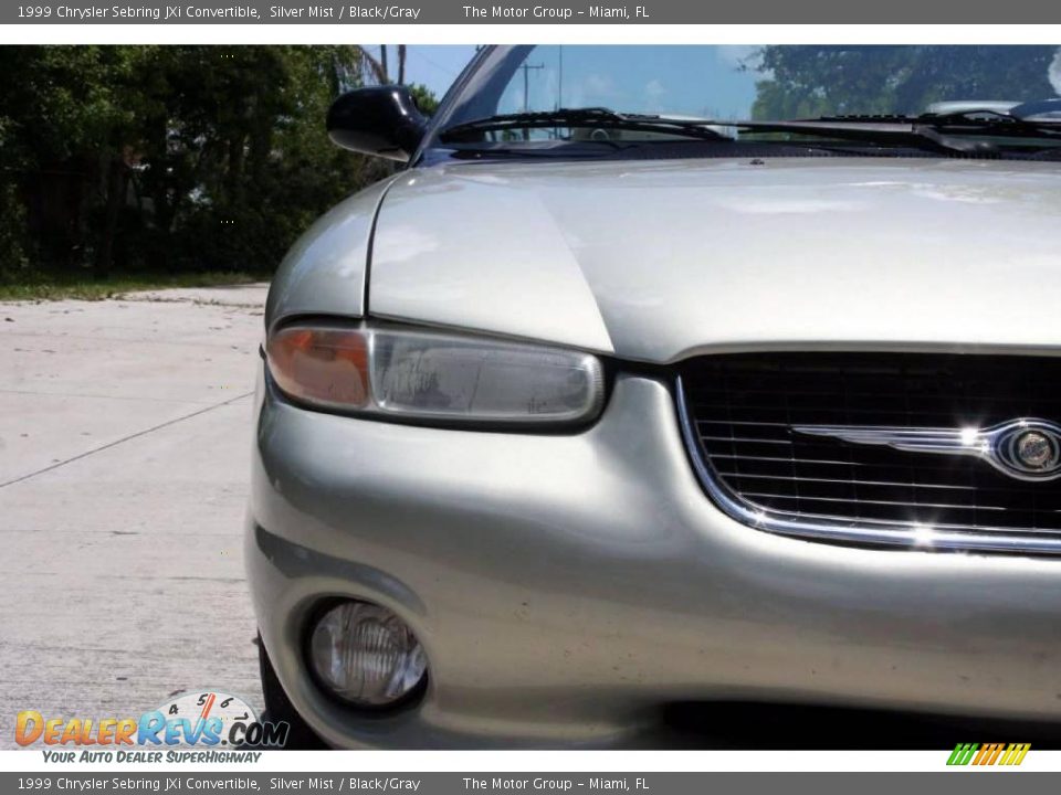 1999 Chrysler Sebring JXi Convertible Silver Mist / Black/Gray Photo #21
