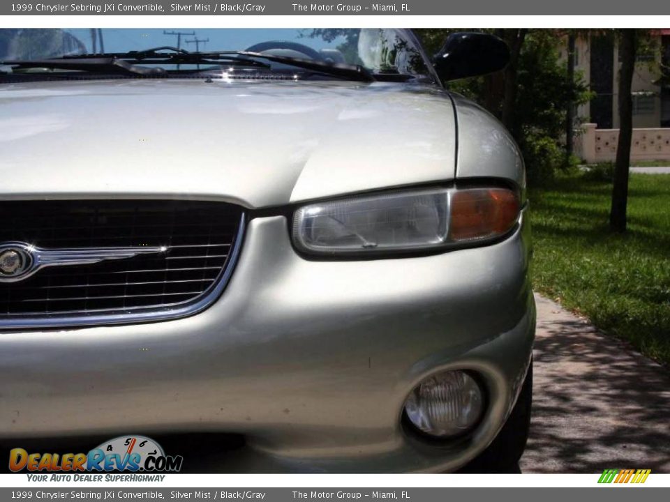 1999 Chrysler Sebring JXi Convertible Silver Mist / Black/Gray Photo #22