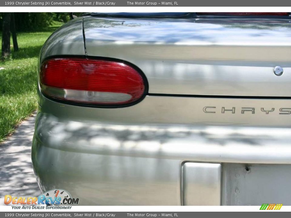 1999 Chrysler Sebring JXi Convertible Silver Mist / Black/Gray Photo #23