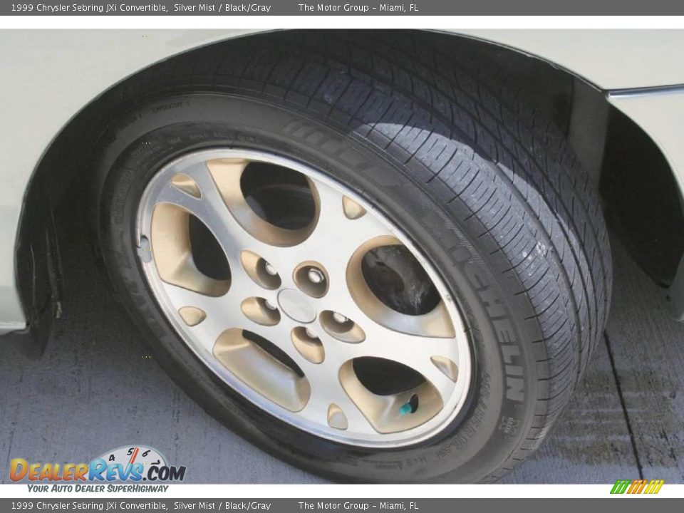 1999 Chrysler Sebring JXi Convertible Silver Mist / Black/Gray Photo #25