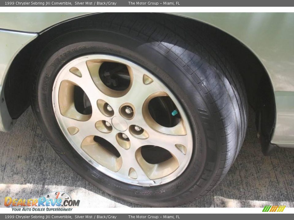 1999 Chrysler Sebring JXi Convertible Silver Mist / Black/Gray Photo #26