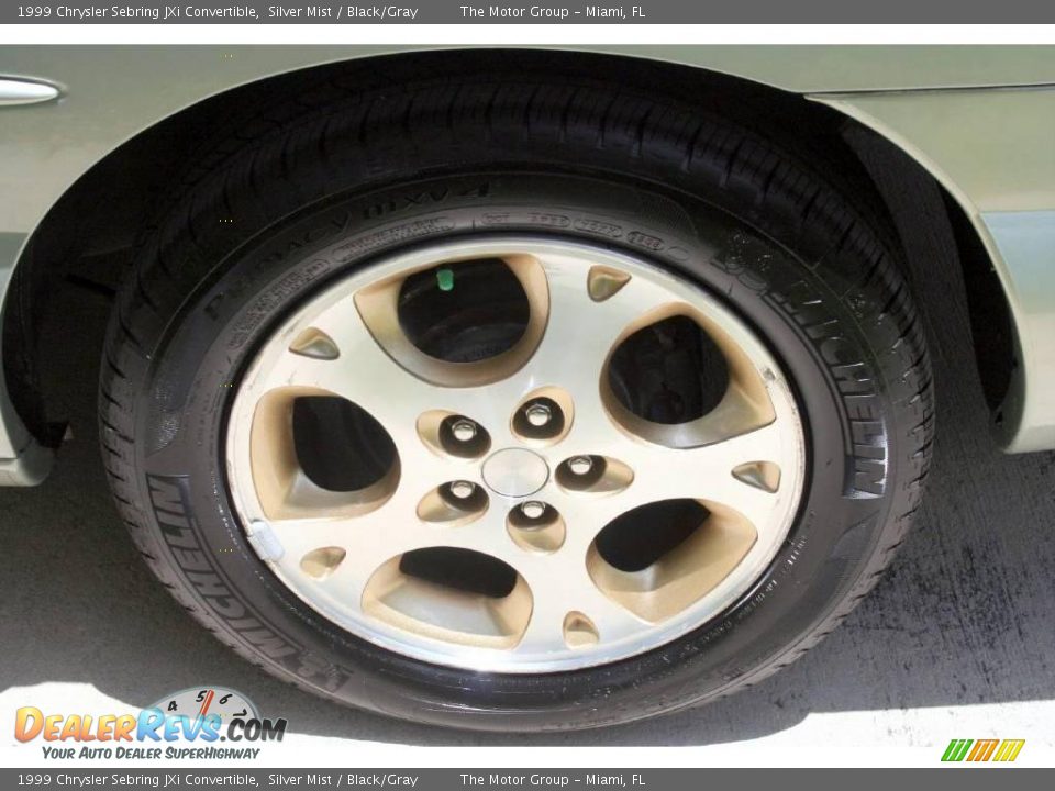 1999 Chrysler Sebring JXi Convertible Silver Mist / Black/Gray Photo #27