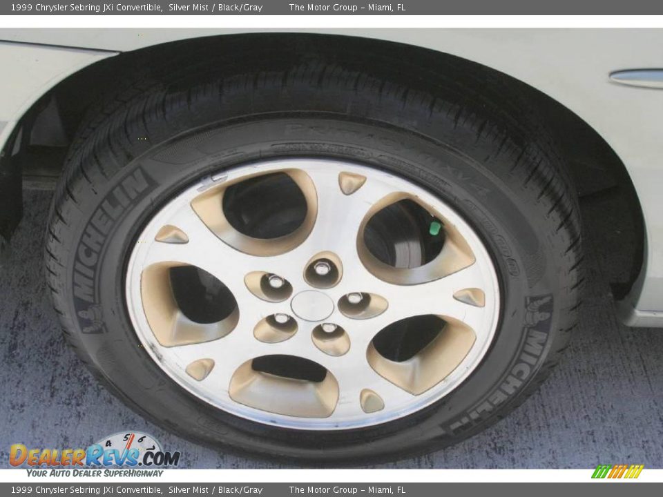 1999 Chrysler Sebring JXi Convertible Silver Mist / Black/Gray Photo #28