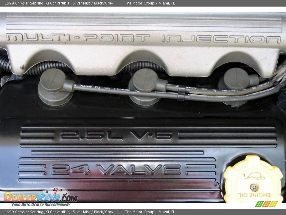 1999 Chrysler Sebring JXi Convertible Silver Mist / Black/Gray Photo #29