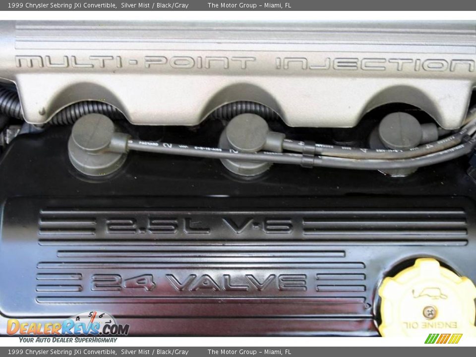 1999 Chrysler Sebring JXi Convertible Silver Mist / Black/Gray Photo #30