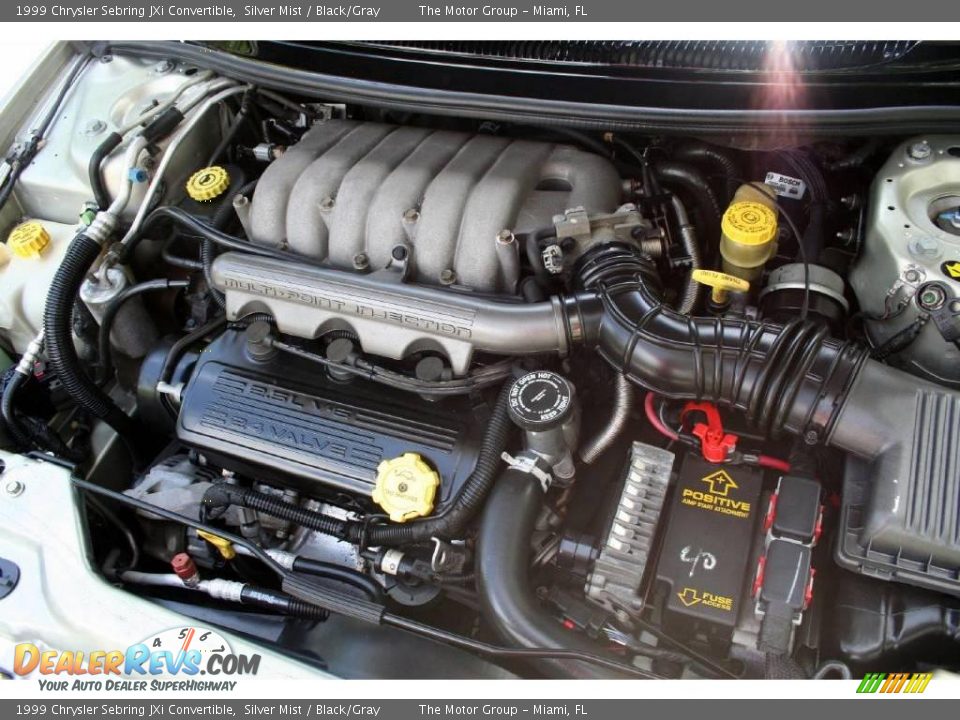 1999 Chrysler Sebring JXi Convertible Silver Mist / Black/Gray Photo #31