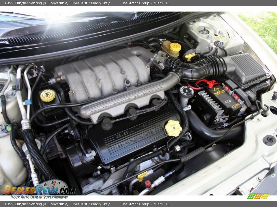 1999 Chrysler Sebring JXi Convertible Silver Mist / Black/Gray Photo #32