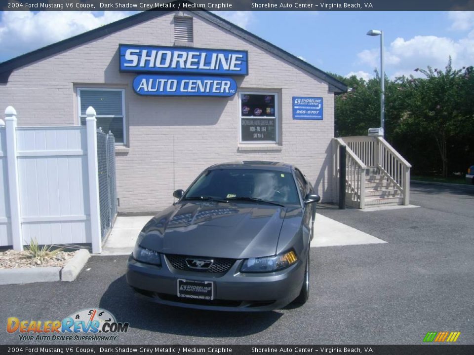 2004 Ford Mustang V6 Coupe Dark Shadow Grey Metallic / Medium Graphite Photo #1