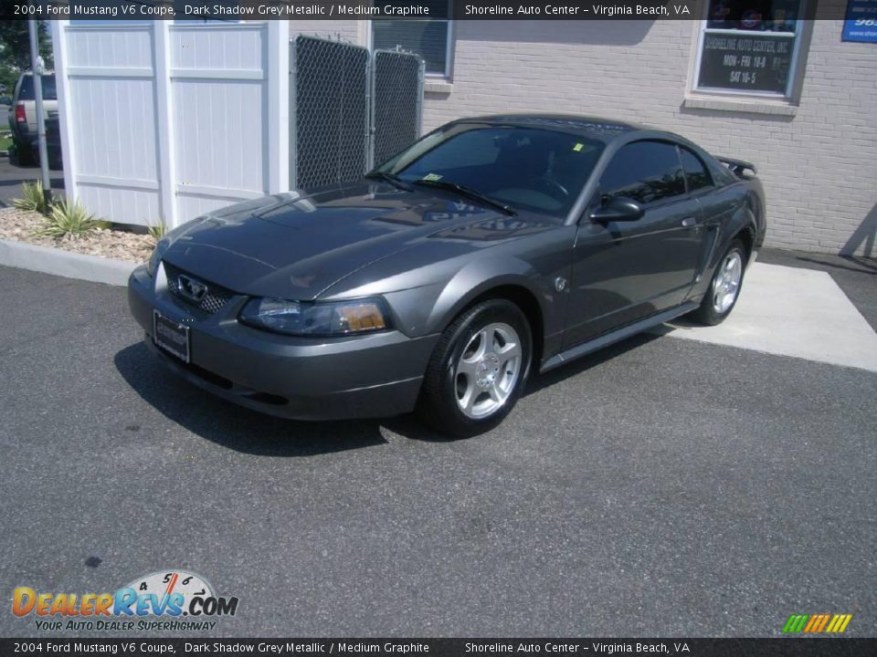 2004 Ford Mustang V6 Coupe Dark Shadow Grey Metallic / Medium Graphite Photo #2