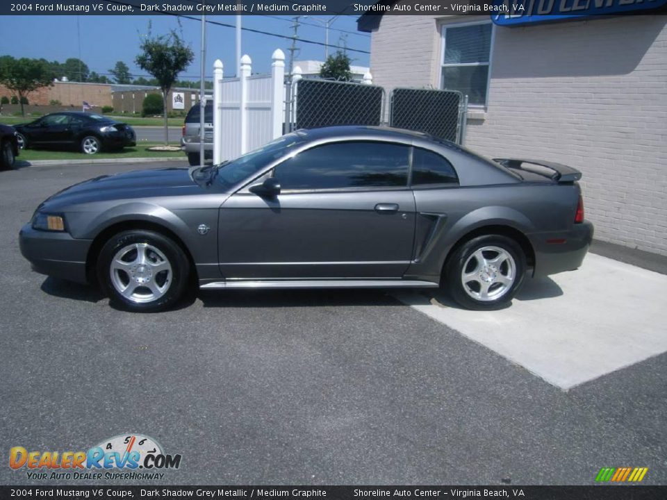 2004 Ford Mustang V6 Coupe Dark Shadow Grey Metallic / Medium Graphite Photo #3