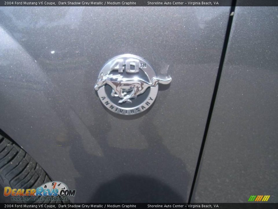 2004 Ford Mustang V6 Coupe Dark Shadow Grey Metallic / Medium Graphite Photo #4