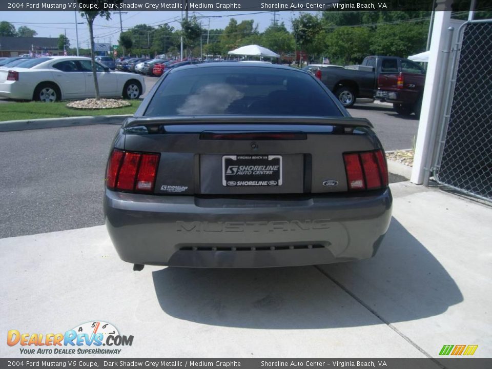 2004 Ford Mustang V6 Coupe Dark Shadow Grey Metallic / Medium Graphite Photo #6