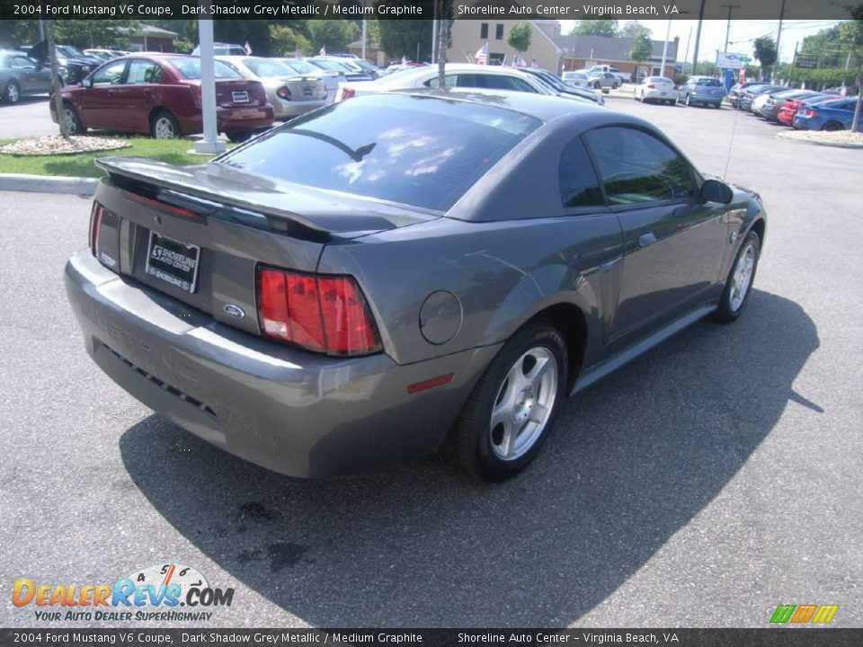 2004 Ford Mustang V6 Coupe Dark Shadow Grey Metallic / Medium Graphite Photo #8