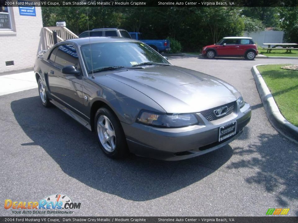 2004 Ford Mustang V6 Coupe Dark Shadow Grey Metallic / Medium Graphite Photo #10