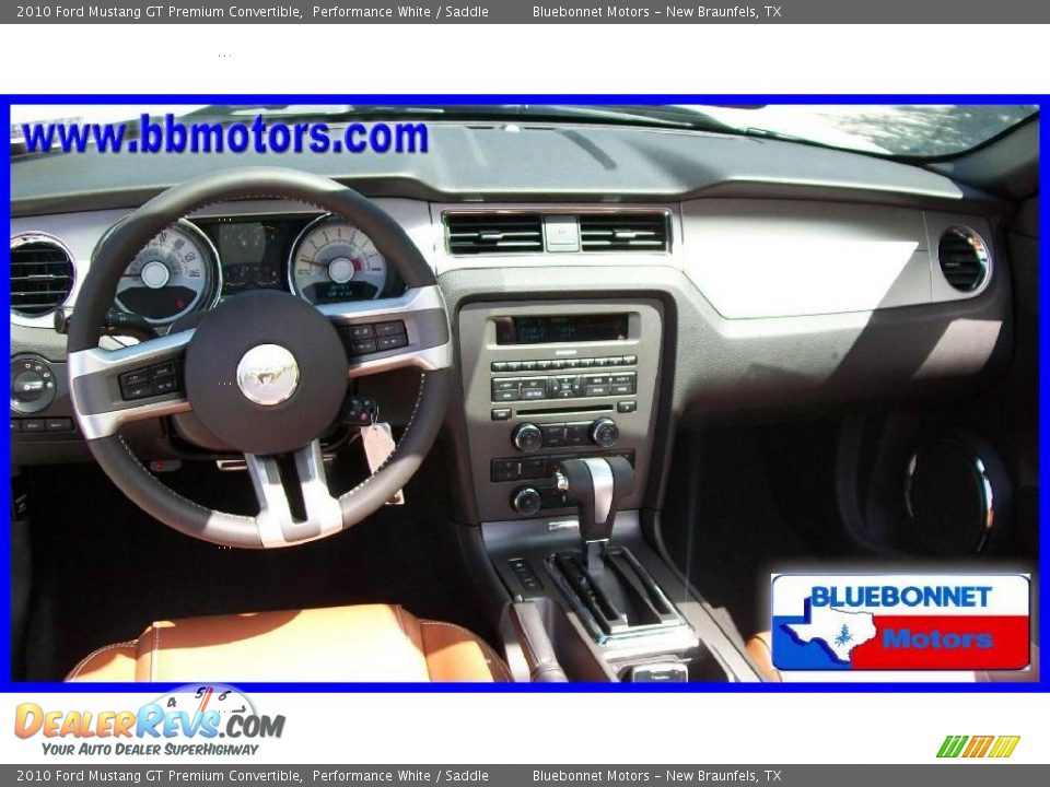 2010 Ford Mustang GT Premium Convertible Performance White / Saddle Photo #8