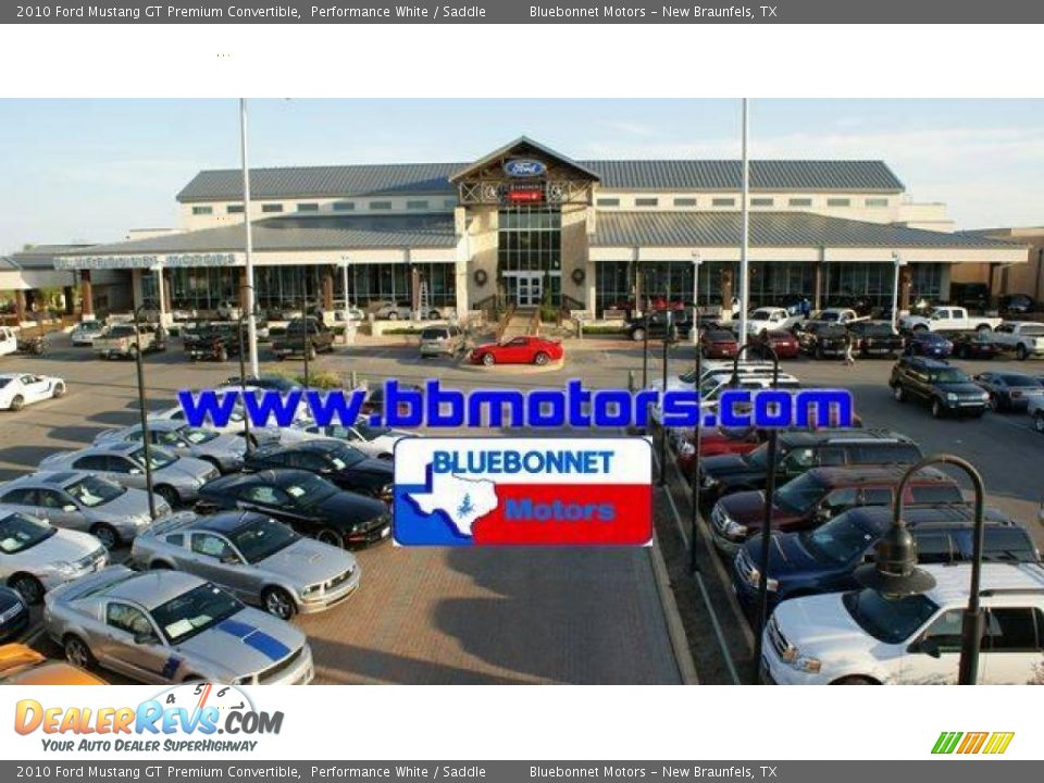 2010 Ford Mustang GT Premium Convertible Performance White / Saddle Photo #10
