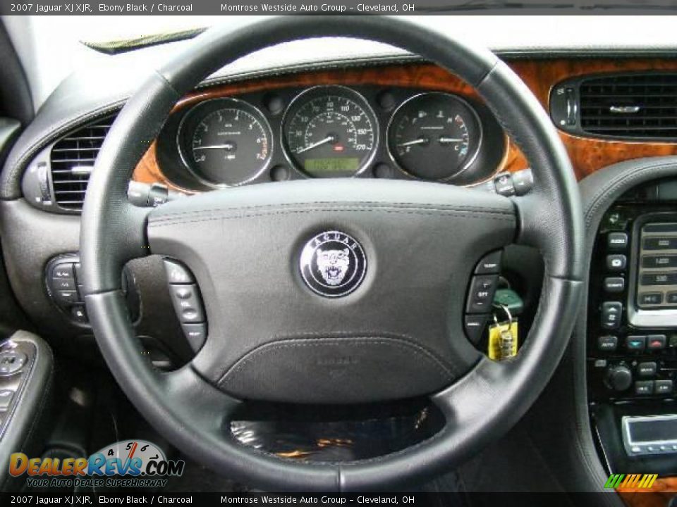 2007 Jaguar XJ XJR Ebony Black / Charcoal Photo #15