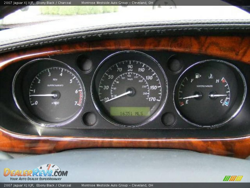 2007 Jaguar XJ XJR Ebony Black / Charcoal Photo #16