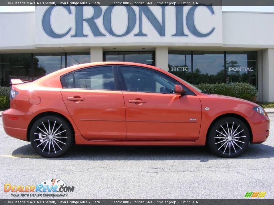 2004 Mazda MAZDA3 s Sedan Lava Orange Mica / Black Photo #1