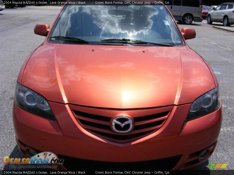 2004 Mazda MAZDA3 s Sedan Lava Orange Mica / Black Photo #3