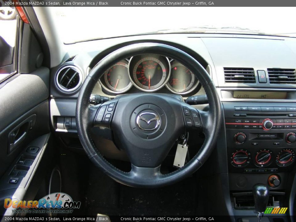 2004 Mazda MAZDA3 s Sedan Lava Orange Mica / Black Photo #21