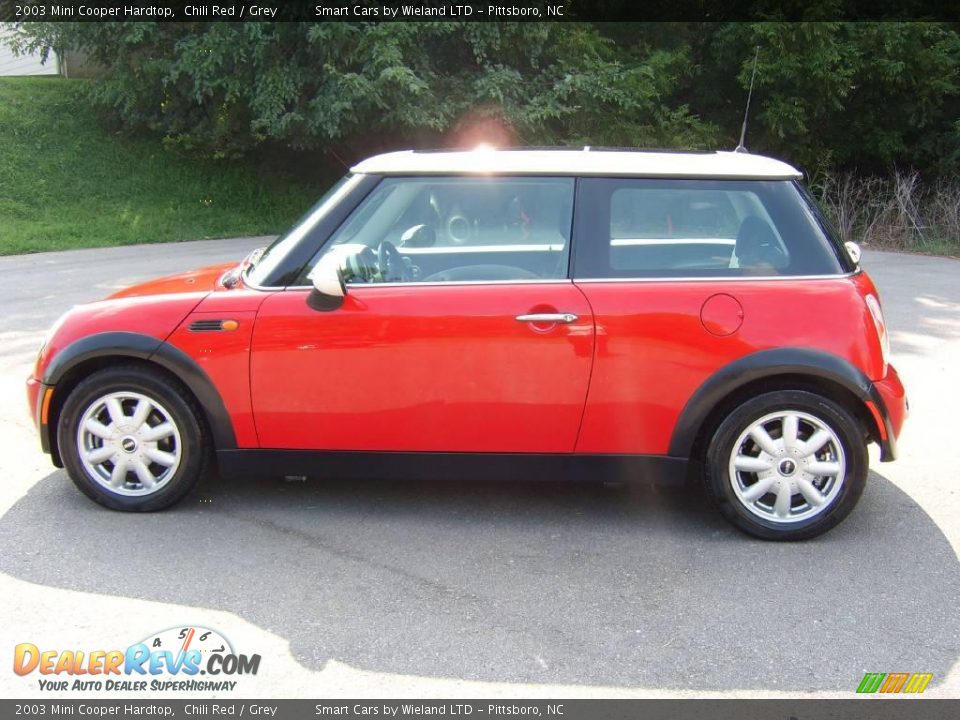 2003 Mini Cooper Hardtop Chili Red / Grey Photo #1