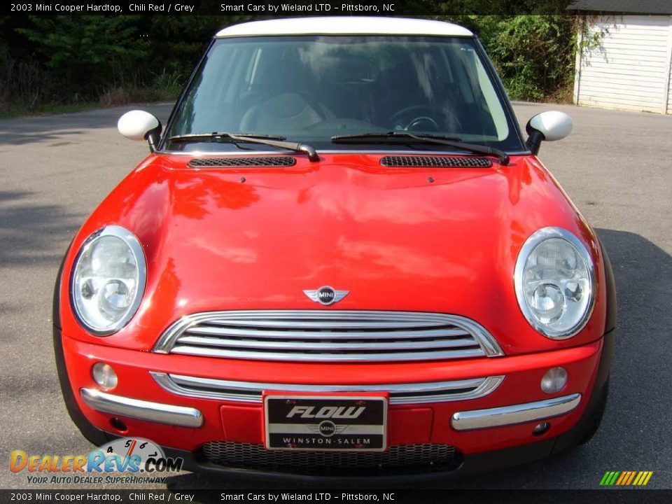 2003 Mini Cooper Hardtop Chili Red / Grey Photo #5