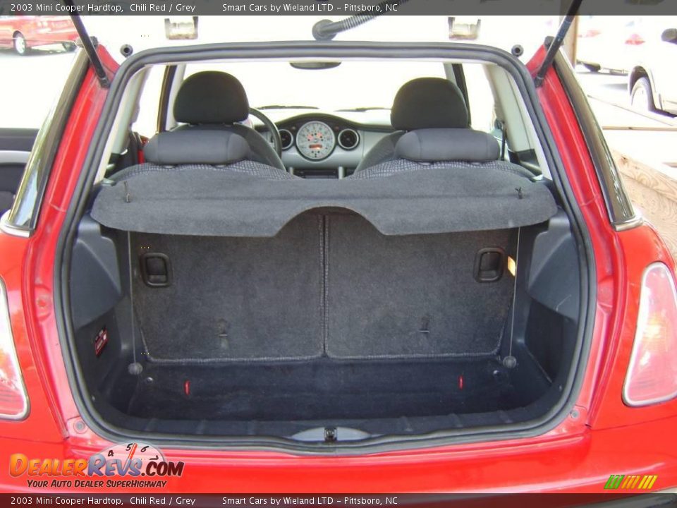 2003 Mini Cooper Hardtop Chili Red / Grey Photo #15