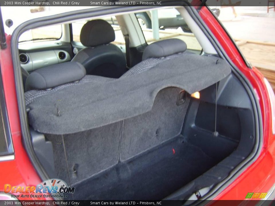 2003 Mini Cooper Hardtop Chili Red / Grey Photo #16