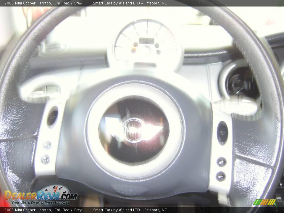 2003 Mini Cooper Hardtop Chili Red / Grey Photo #25
