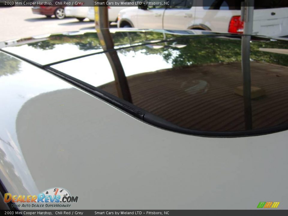 2003 Mini Cooper Hardtop Chili Red / Grey Photo #29