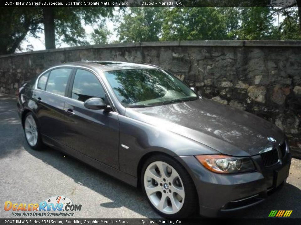 2007 BMW 3 Series 335i Sedan Sparkling Graphite Metallic / Black Photo #1