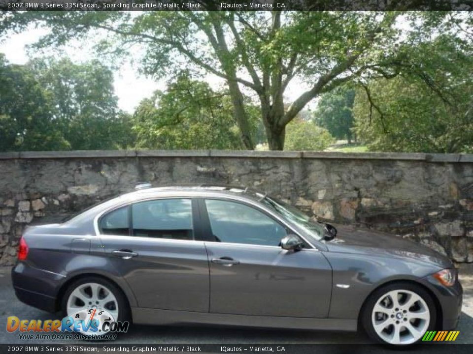 2007 BMW 3 Series 335i Sedan Sparkling Graphite Metallic / Black Photo #3
