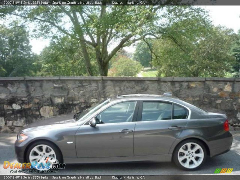 2007 BMW 3 Series 335i Sedan Sparkling Graphite Metallic / Black Photo #4